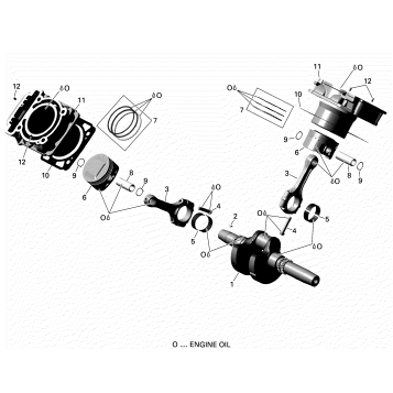 01- ROTAX - Crankshaft, Piston And Cylinder