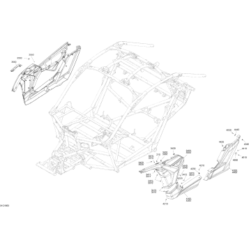 09- Body Side Part Maverick X3 Sunburst Yellow Models - Package XMR