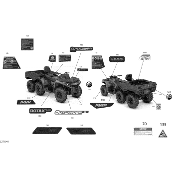 09- Decals Outlander MAX - 6X6 - XT - North America