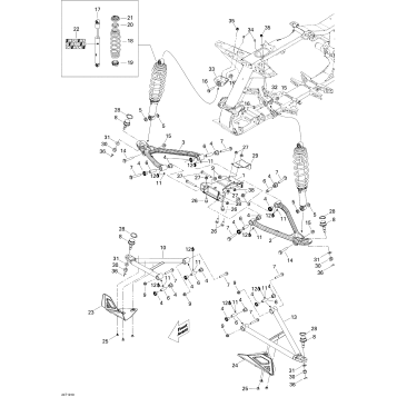 07- Front Suspension 500 EFI
