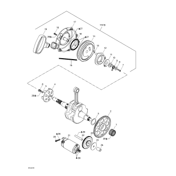 04- Rewind Starter, Electric Starter