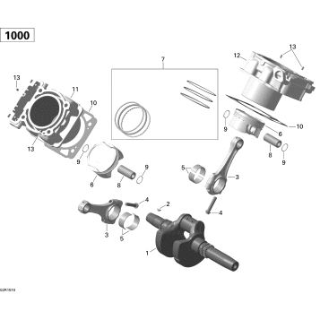 01- Crankshaft, Piston And Cylinder _02R1510