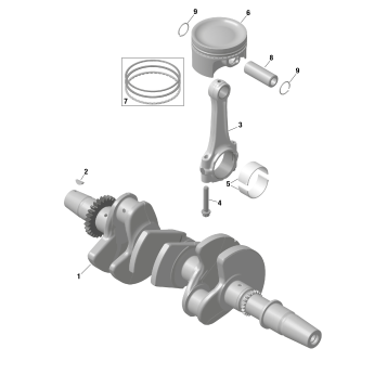 01- ROTAX - Crankshaft and Pistons