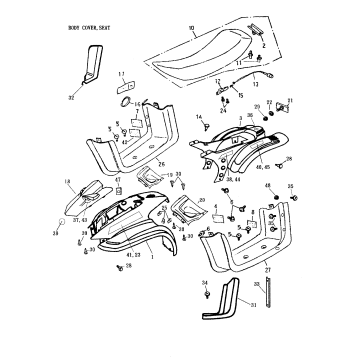 09- Body Cover, Seat 166-15