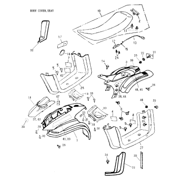 09- Body Cover, Seat 166a-15