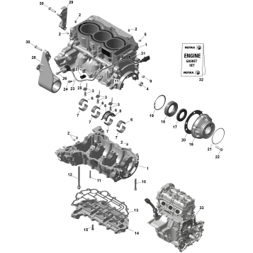 01- ROTAX - Crankcase