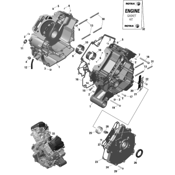 01- ROTAX - Crankcase