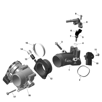 01- ROTAX - Air Intake Manifold And Throttle Body
