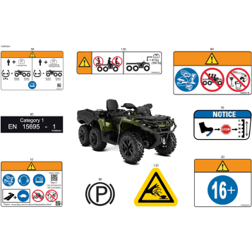 07- Body - Warning Decals Front Section