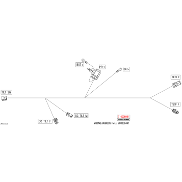 08- Electric - Tilt Control And Power Wiring Harness - 710008861