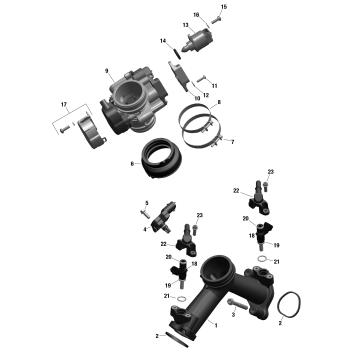01- ROTAX - Air Intake Manifold And Throttle Body