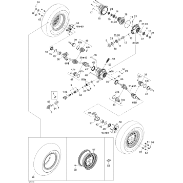 07- Drive System, Front 500 EFI