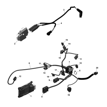 01- ROTAX - Engine Harness And Electronic Module