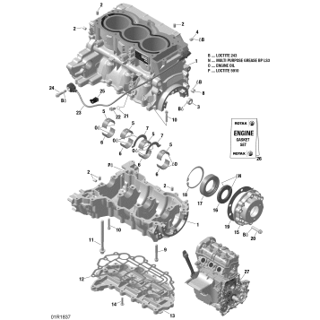 01- Crankcase 900 HO