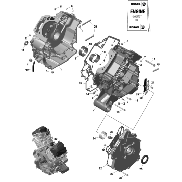 01- ROTAX - Crankcase