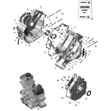 01- ROTAX - Crankcase