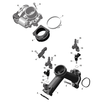 01- ROTAX - Air Intake Manifold And Throttle Body