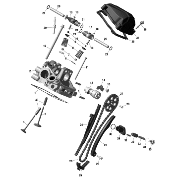 01- Rotax - Cylinder Head, Rear