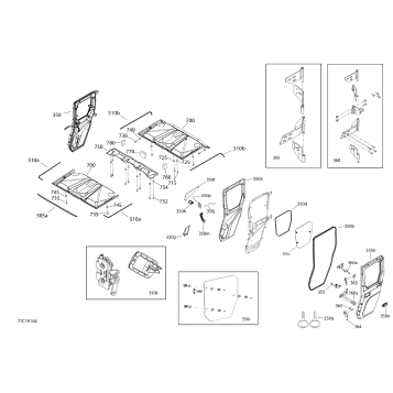 09- Enclosure Cab - HD10 - XT CAB - North America - Rear Doors & Roof Section