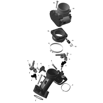 01- ROTAX - Air Intake Manifold And Throttle Body