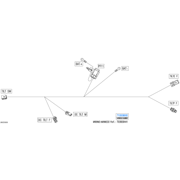 08- Electric - Tilt Control And Power Wiring Harness - 710008860