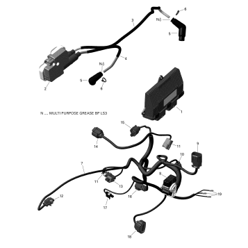 10- Engine Harness And Electronic Module 450 & 570