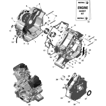 01- ROTAX - Crankcase