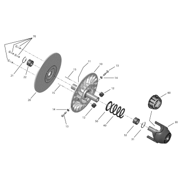 05- Transmission-Driven Pulley Turbo _19R1536a