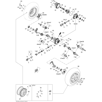 07- Drive System, Front 500 EFI