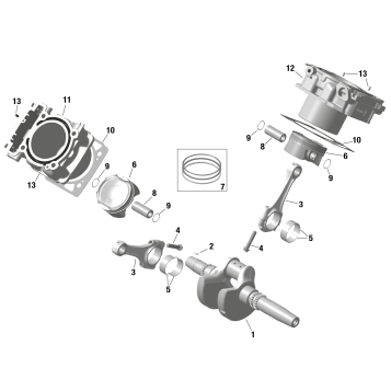 01- ROTAX - Crankshaft and Pistons
