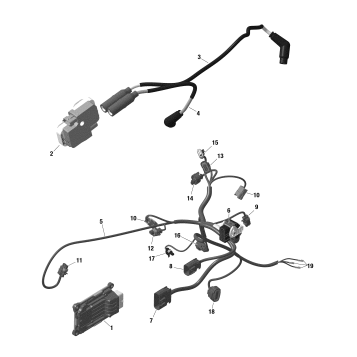 01- Rotax - Engine Harness and Electronic Module - MAX