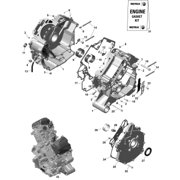 01- ROTAX - Crankcase