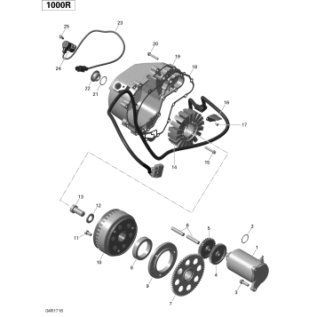 03- Magneto and Electric Starter - 1000R