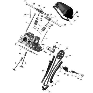 01- ROTAX - Rear Cylinder Head