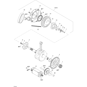04- Rewind Starter, Electric Starter