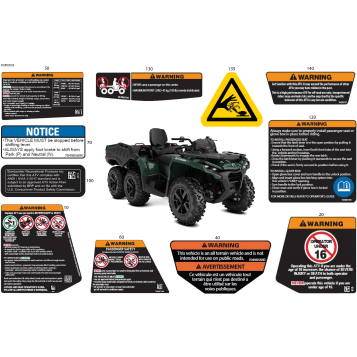 07- Body - Warning Decals Front Section