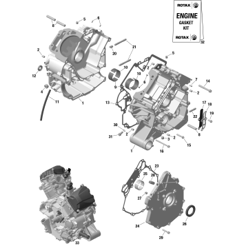 01- ROTAX - Crankcase