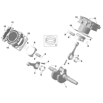 01- ROTAX - Crankshaft and Pistons