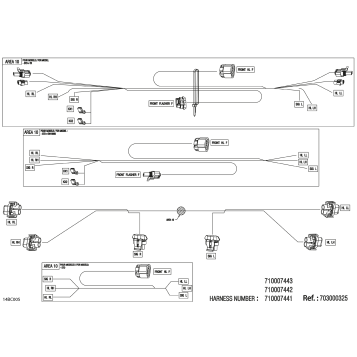 08- Electric - Front Wiring Harness - 710007443