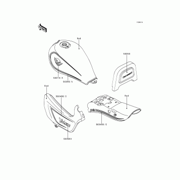 Decals(EN500-A1)(Red)