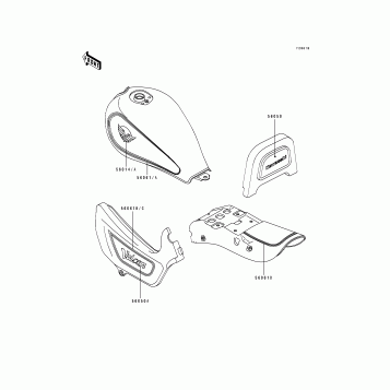 Decals(Blue/Silver)(EN500-A7)