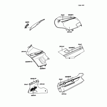 Decals(WHITE)(EX250-F3)