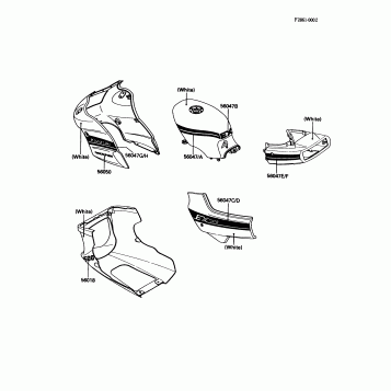 Decals(White)(EX500-A2)