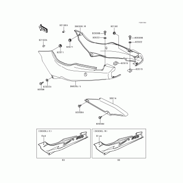 Side Covers/Chain Cover(EX500-D2)