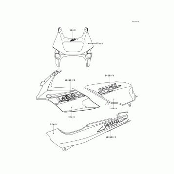 Decals(Black)(EX500-D1)