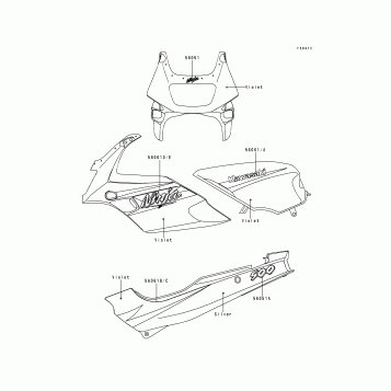 Decals(Violet)(EX500-D3)