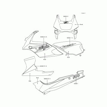 Decals(Red)(EX500-D4)