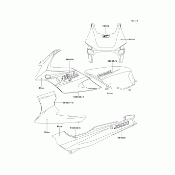 Decals(Blue)(EX500-D7)