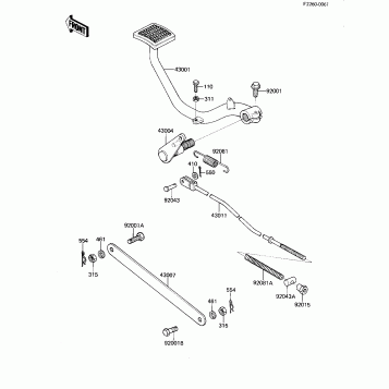BRAKE PEDAL/TORQUE LINK