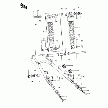 SWING ARM/SHOCK ABSORBERS